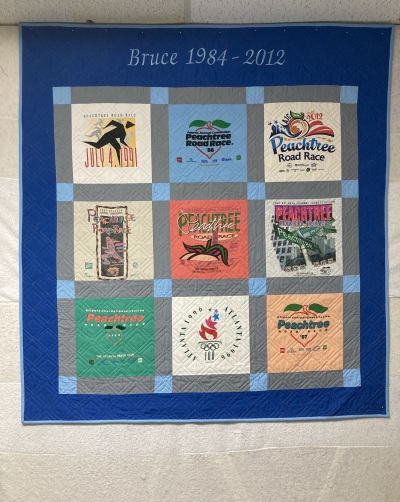 A Peachtree Road Race quilt