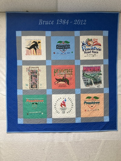 A Peachtree Road Race quilt