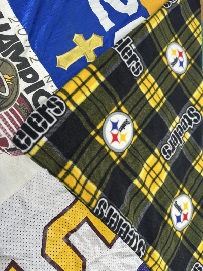 Steelers fabric for the back