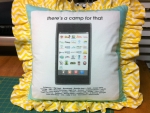 Square Ruffly Pillow