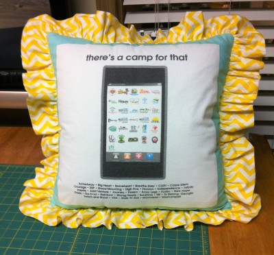 Square Ruffly Pillow