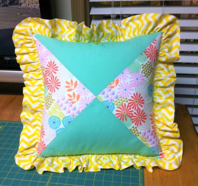 Square Ruffly Pillow