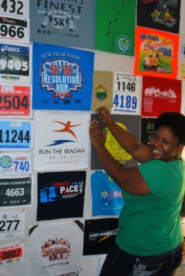 Katrina Working on a Layout