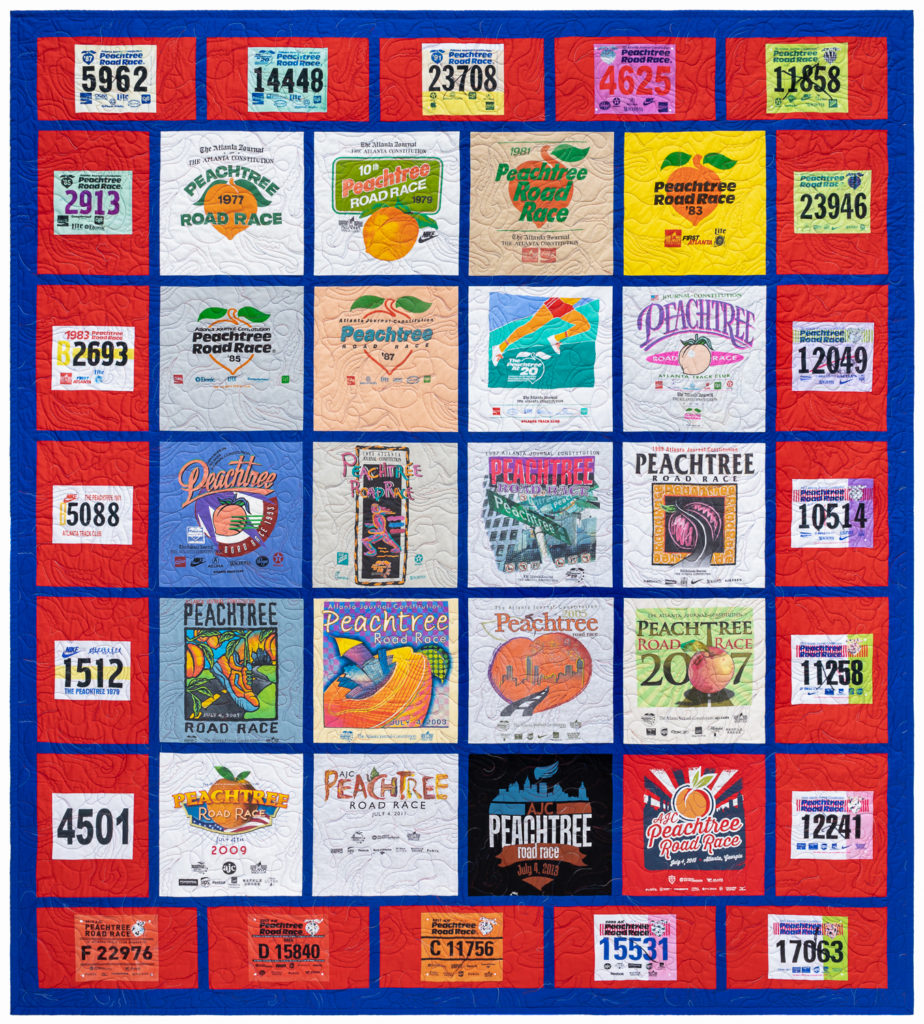 Peachtree Road Race T-Shirt Quilt